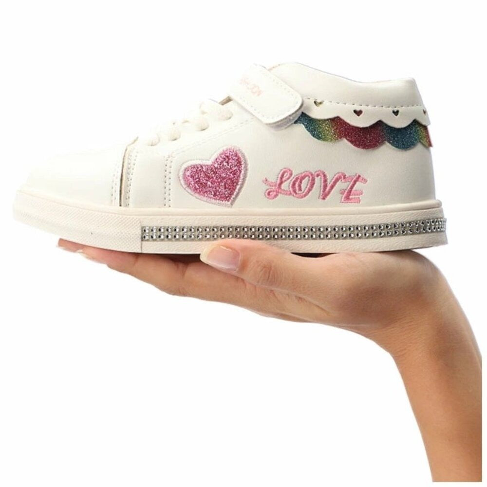 Children Casual White Shoes for Girls US 11 Little Kid (run small) School Casual