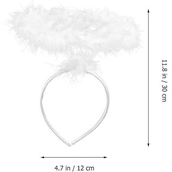 Set of 3 Lurrose Angel Halo Headband White Hair Hoop Halloween Christmas Costume