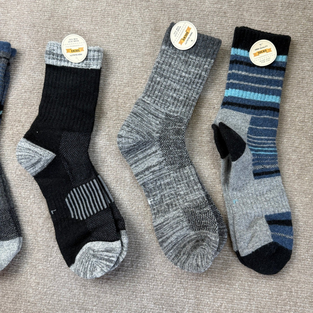 MSRP $18 Welwoos 5 Pairs US 9-12 Merino Wool Hiking Socks Thermal Winter Warm
