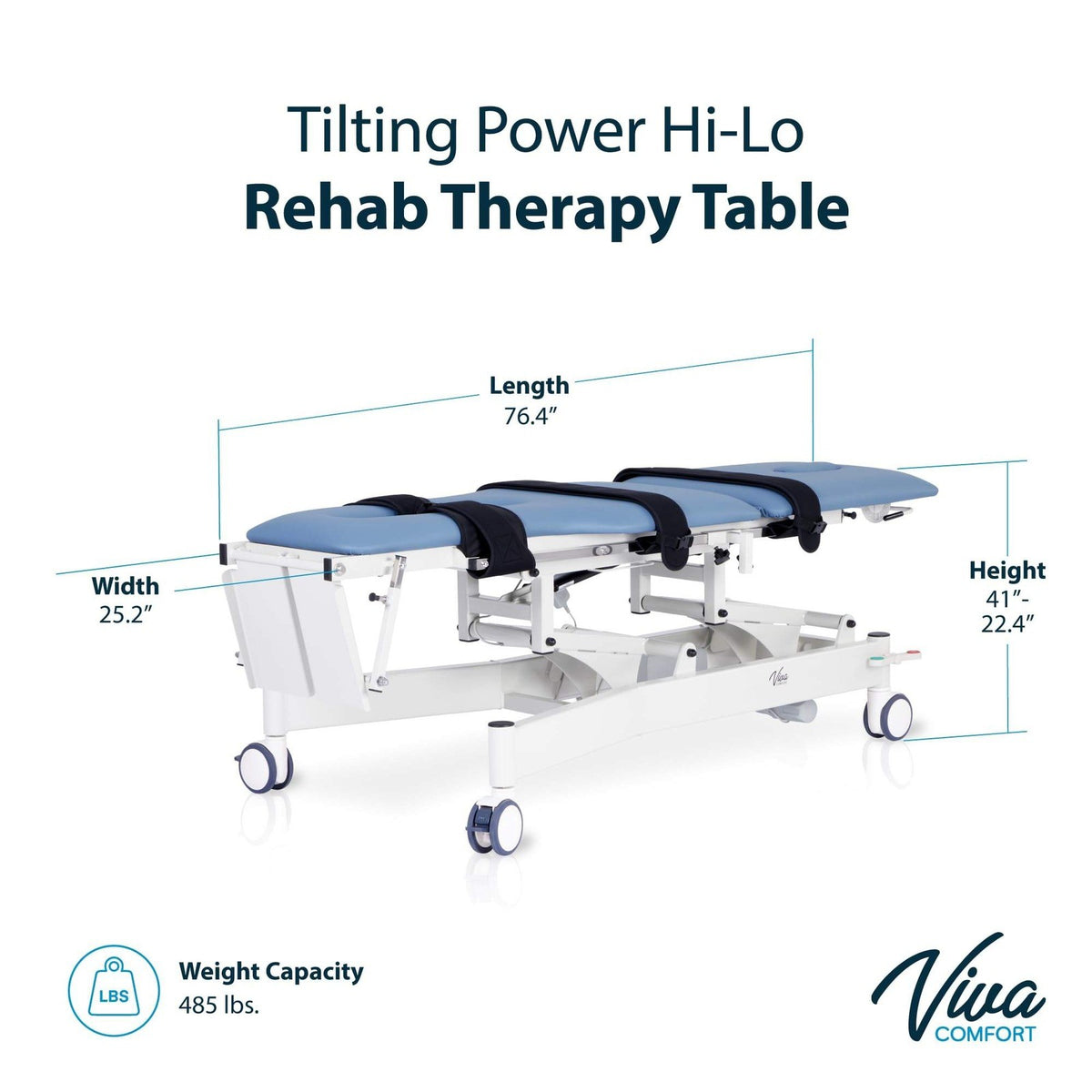 Vivacomfort ADI903-05 Tilting Power Hi-Lo Rehab Therapy Table 475 lbs Chiroprac