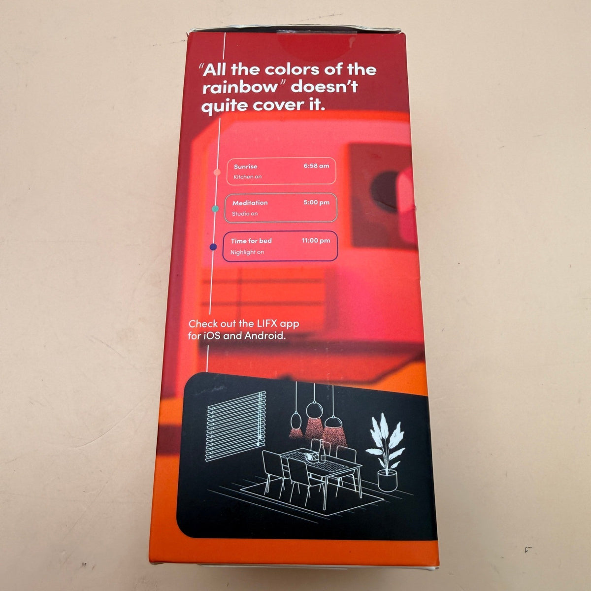 LIFX Color, A19 1100 lumens, Wi-Fi Smart LED Light Bulb, Billions of Colors and