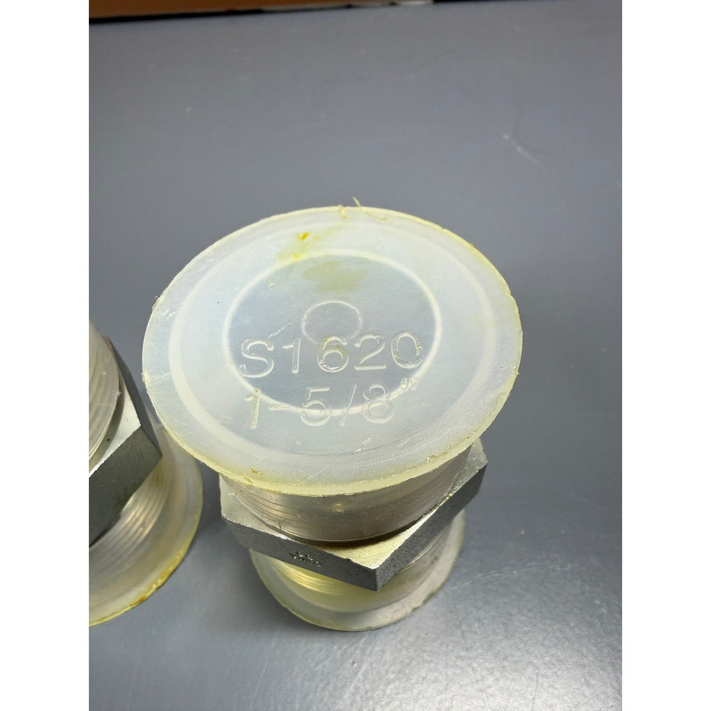 Set of 2 1-5/8" JIC 37° Male x Male Union Hydraulic Adapters