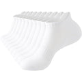 Set of 5 Pairs Rehelu Ankle White Sz 5-9 Socks for Women, Cushioned Low Cut Run
