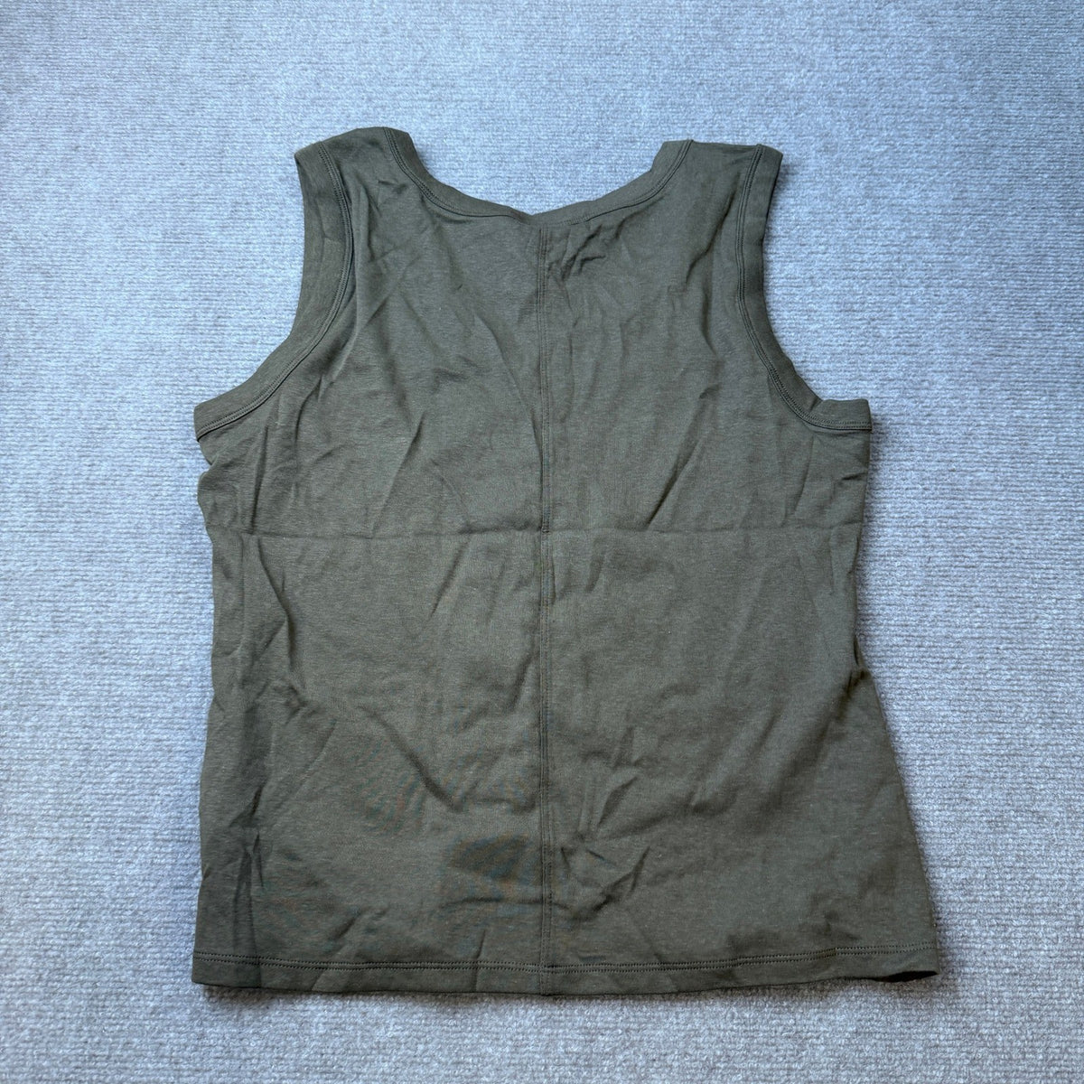 MSRP $20 A.N.A Womens XL Petite Moss Green V Neck Sleeveless Tank Top
