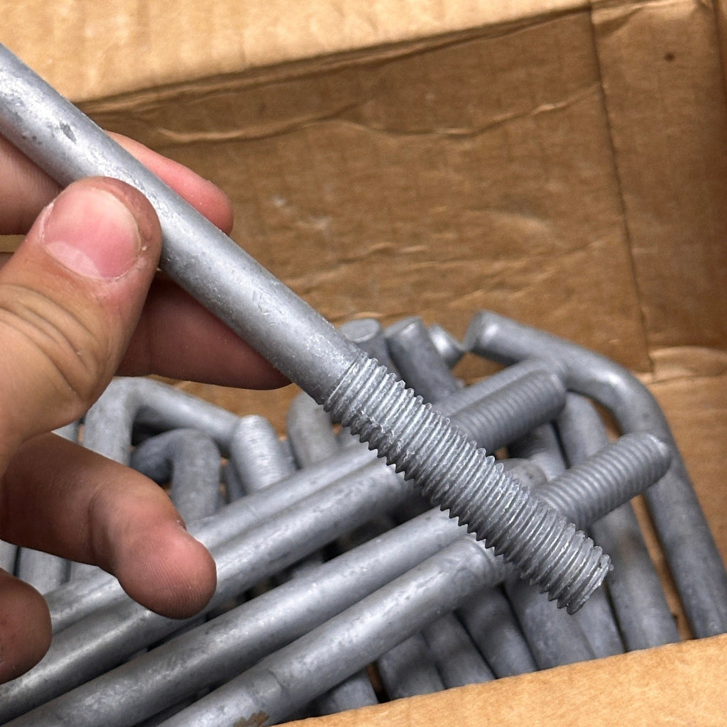 Pack of 43 L-Shape Anchor Bolts 1/2 x 6 Hot Dip Galvanized w/ Nuts
