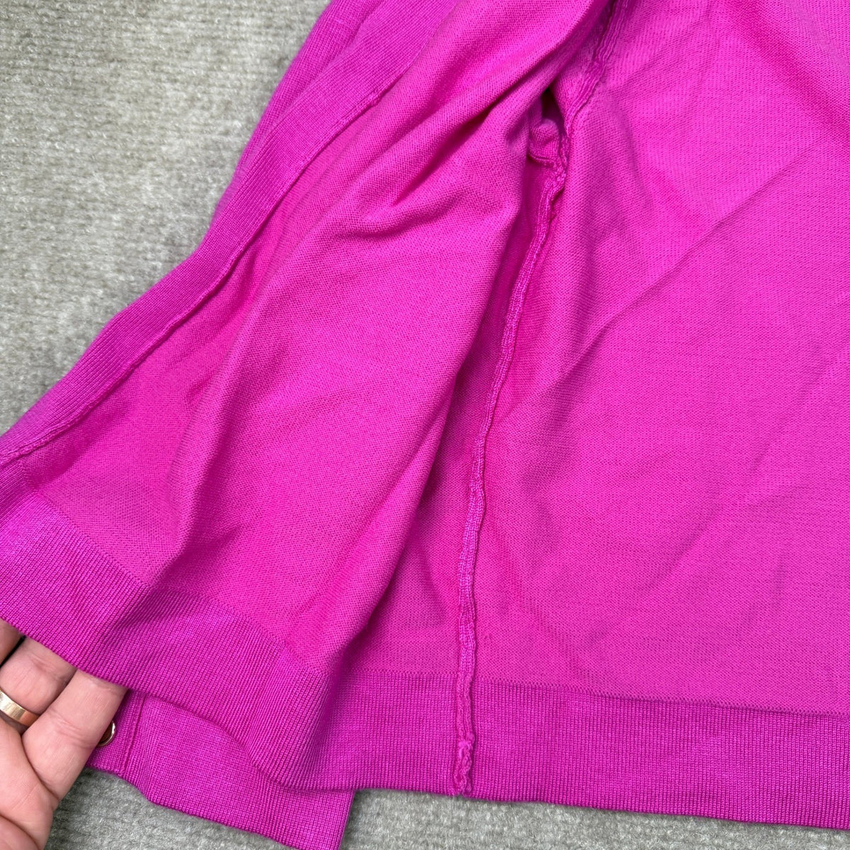 MSRP $54 Marc New York Womens M Raspberry 3/4 Sleeve Shrug