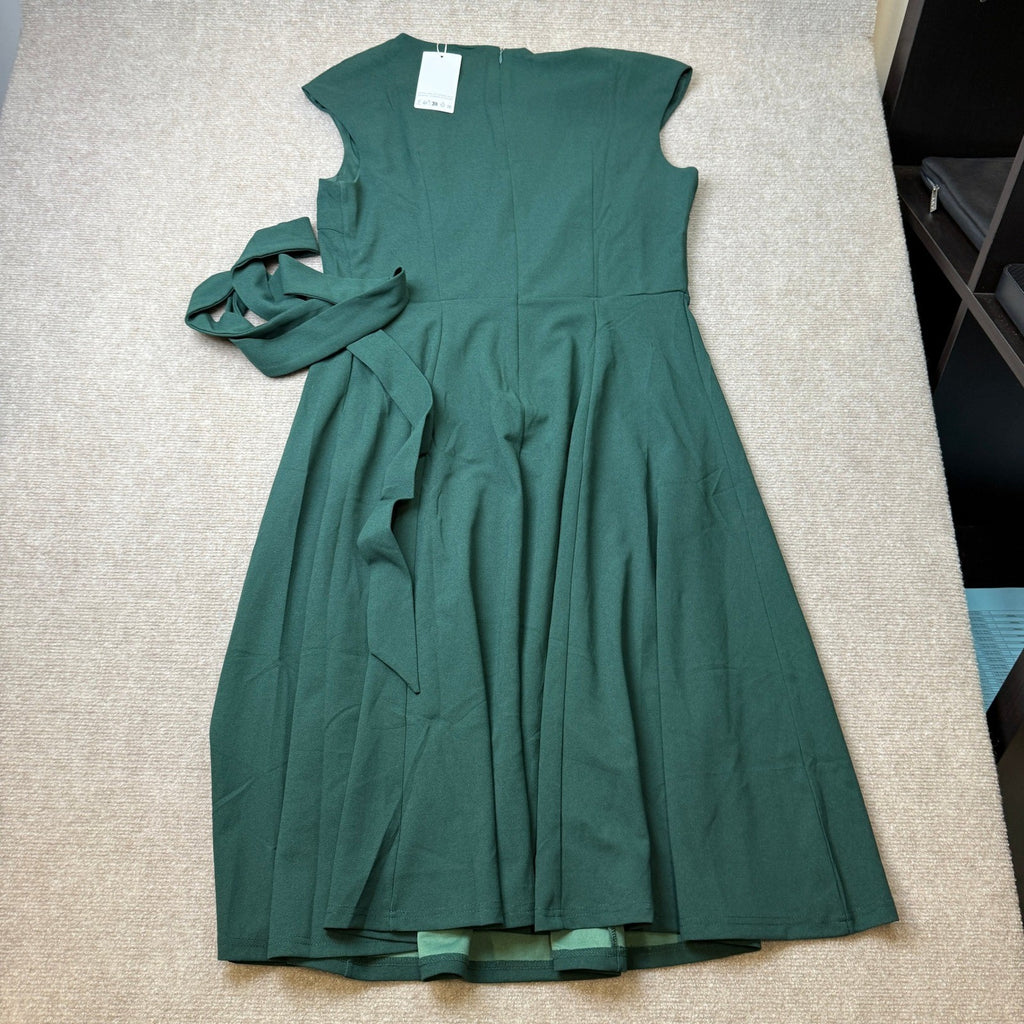 MSRP $59 DRESSTELLS Women's XXL A-line Mid Calf Modest Evening Cocktail Dress