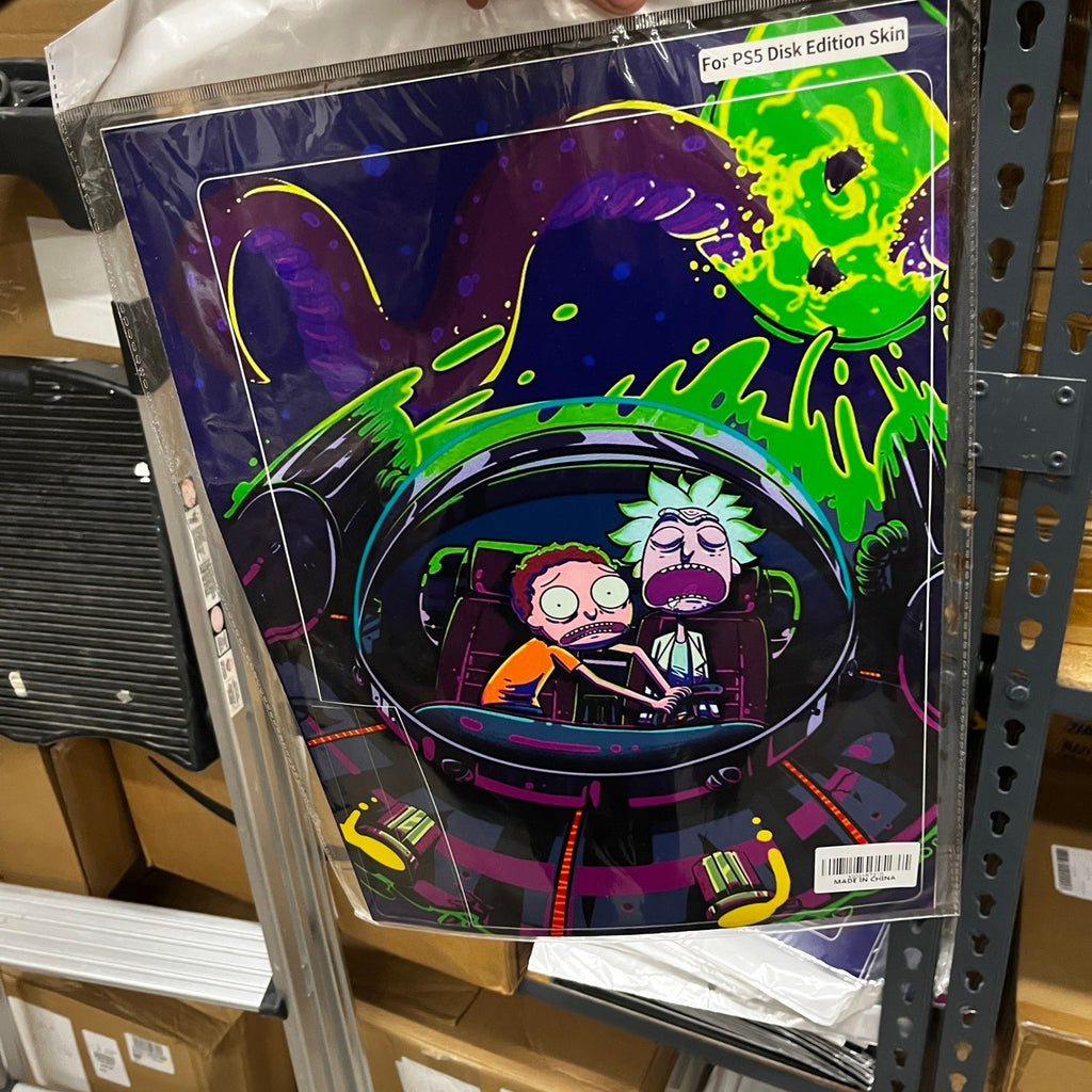New Rick and Morty Vinyl Skin For PS5 Disk Edition