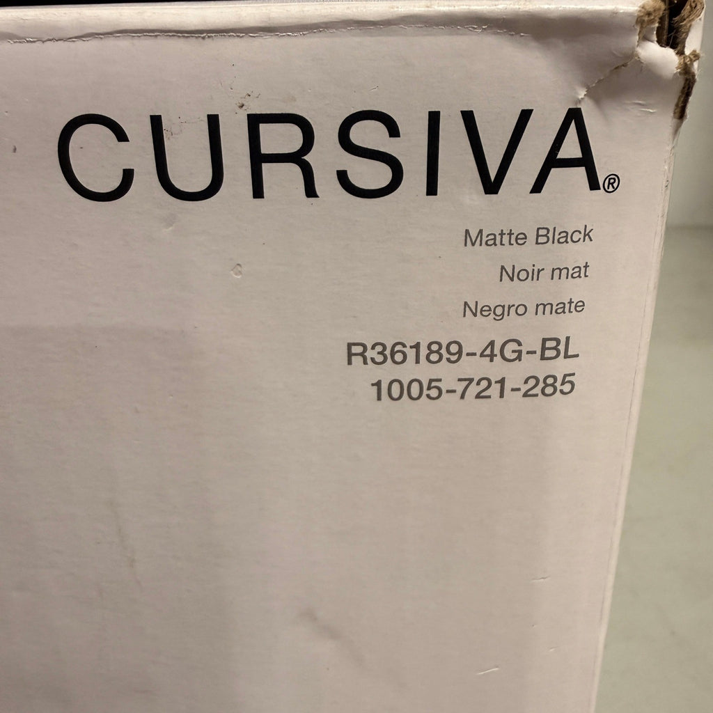 Kohler Cursiva R36189-4G-BL Single-Handle 3-Spray Tub & Shower Faucet Matte Bla