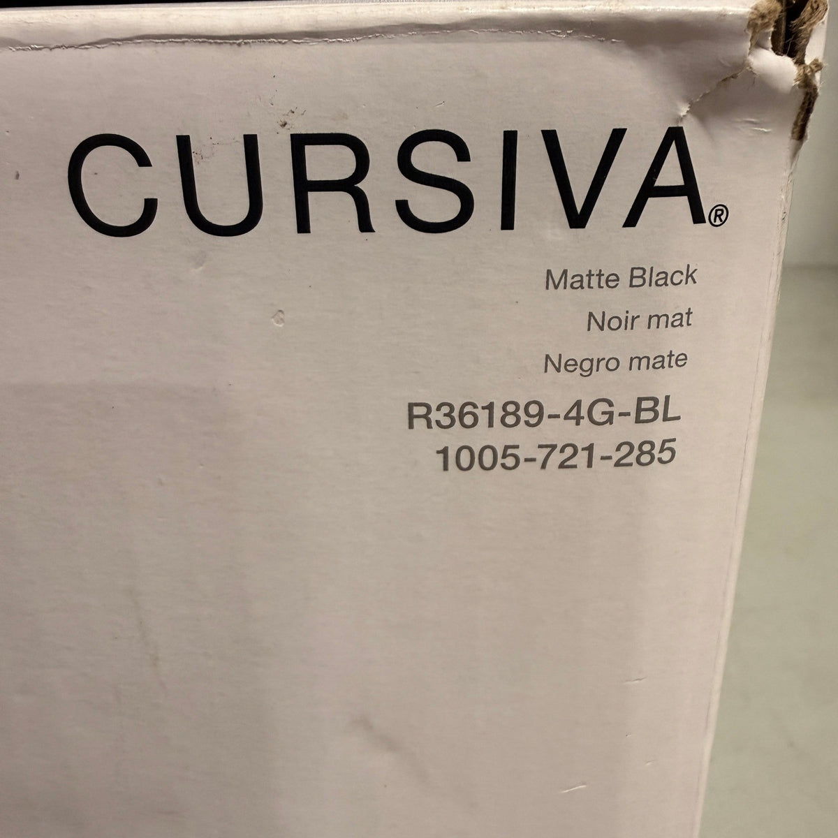Kohler Cursiva R36189-4G-BL Single-Handle 3-Spray Tub & Shower Faucet Matte Bla