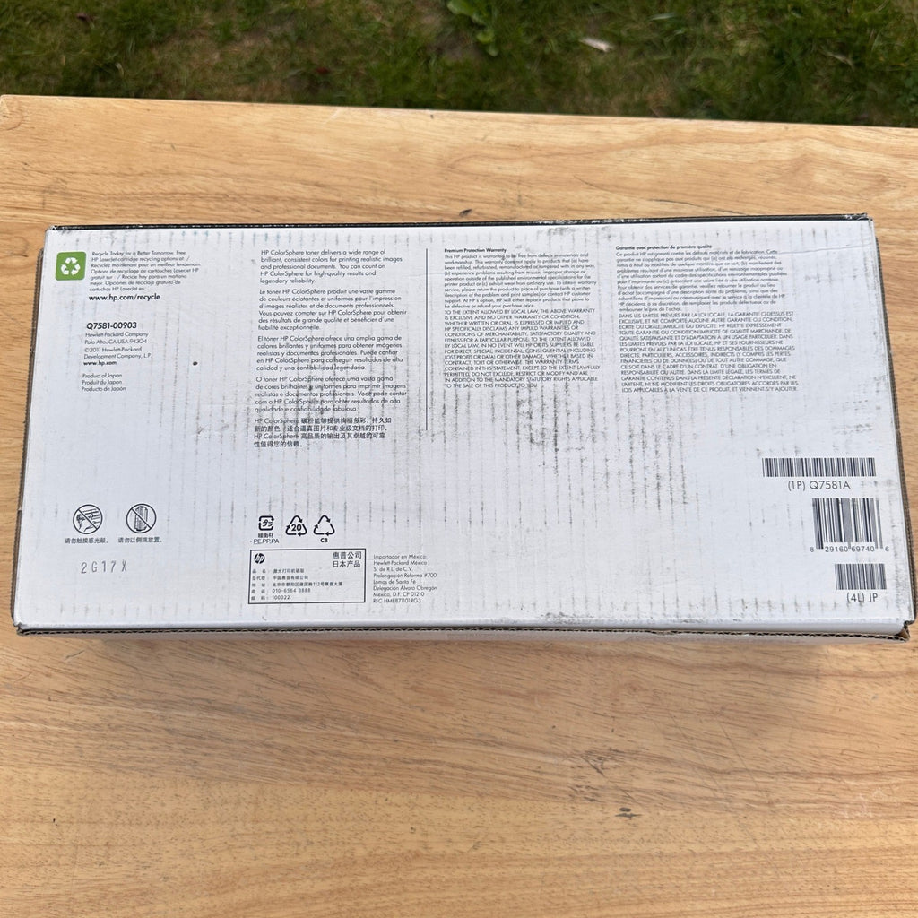 HP 503A Cyan Q7581A Print Cartridge for LaserJet CP3505, 3800 Sealed