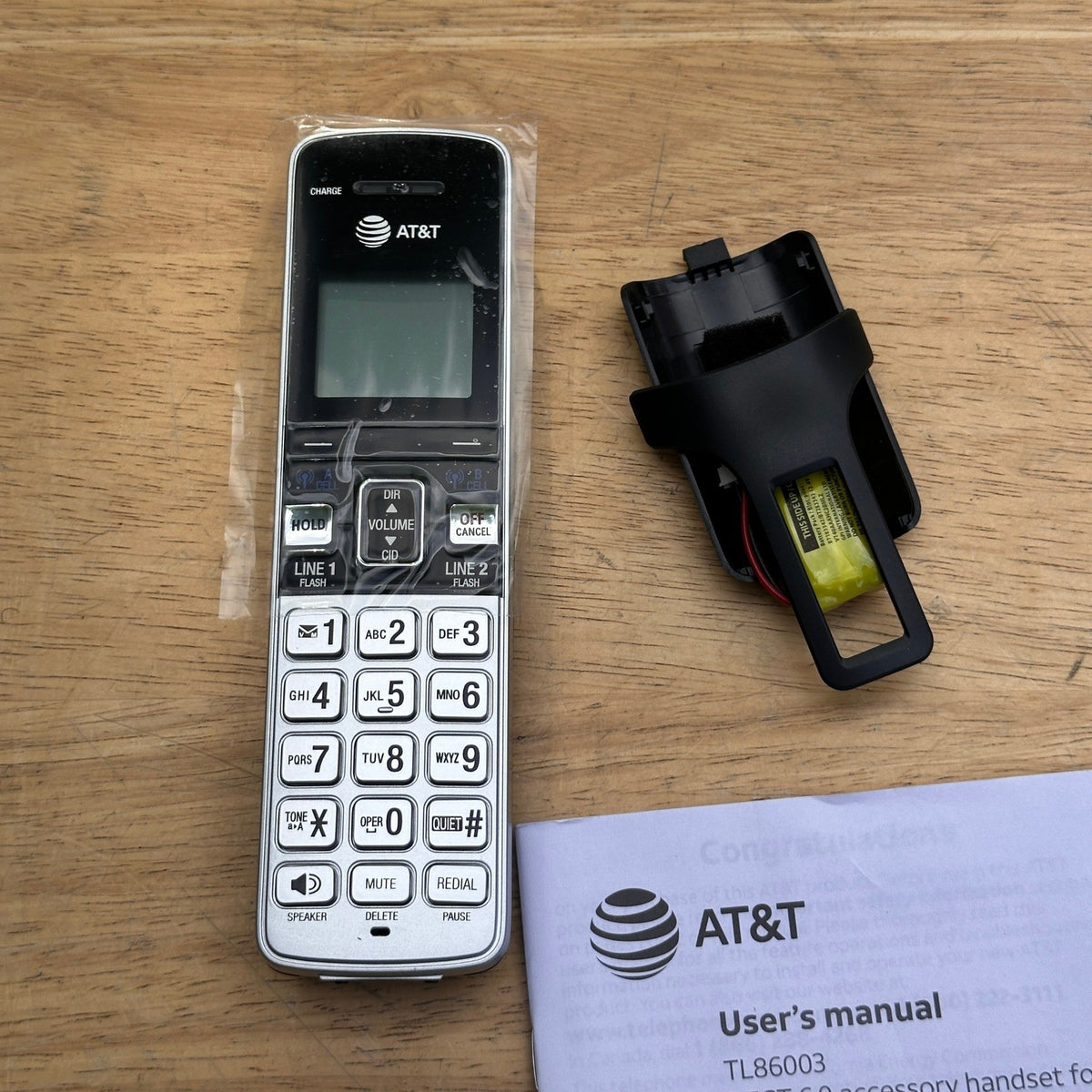 AT&T TL86003 Additional Cordless Handset for TL86103 - DECT 6.0 Expandable Ha