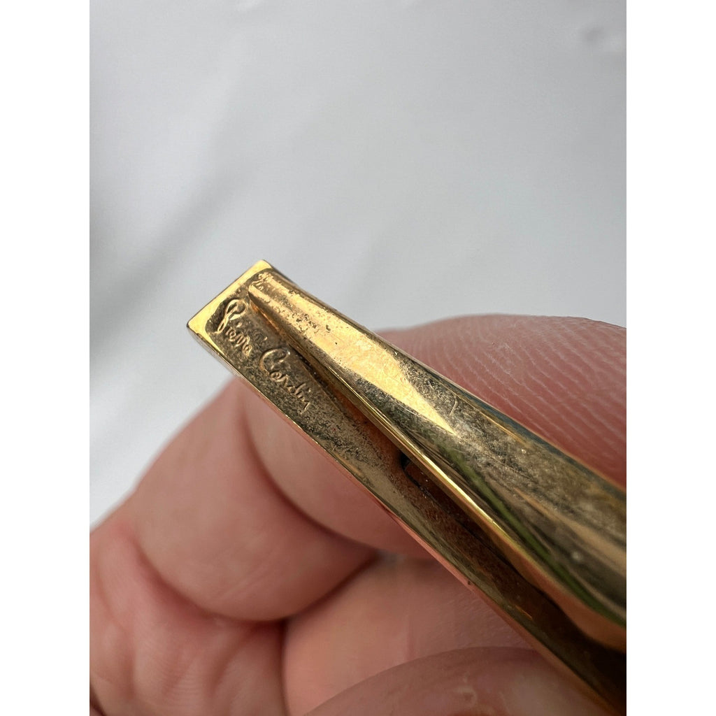 Lot of 4 Vtg Tie Bar Clip/Stick Pin Gold Tone Hickok /w "B", Dunhill, Pierre Ca