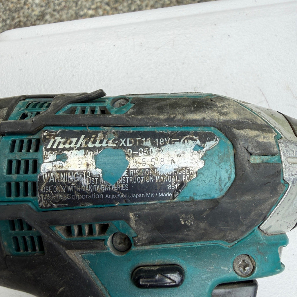 Makita XDT11 18V LXT 1/4" Hex Cordless Impact Driver, Tool Only
