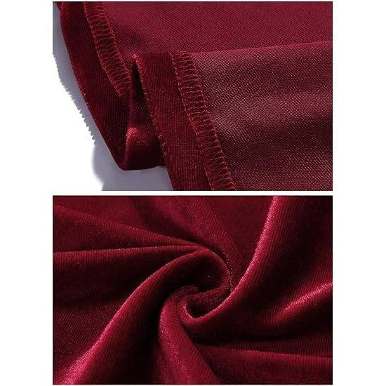 MSRP $47 Women's M Velvet Red Summer Floral Ruffle Sleeve Wear to Work Church