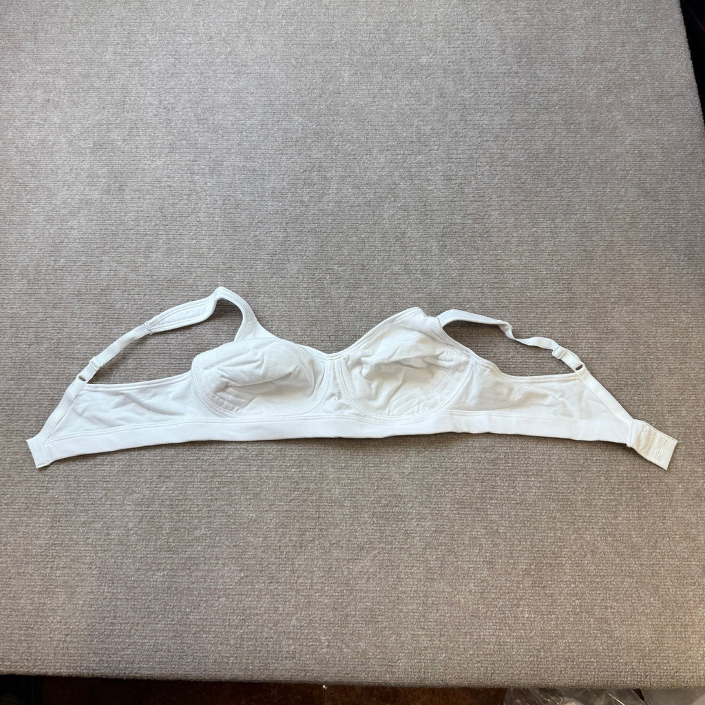 Playtex 18 Hour Us474c 36B White Cotton Stretch Full Coverage Wireless Bra Ult