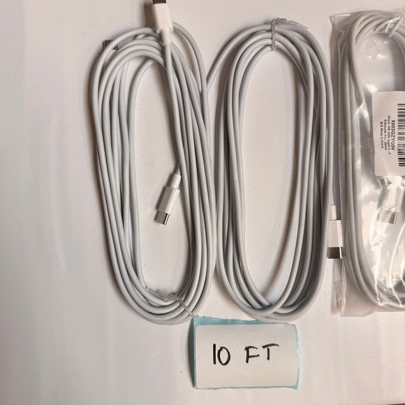 Lot of 8 USB C to C / USB-A to C / C to Lightning Charging Cables 3ft 6ft 10ft