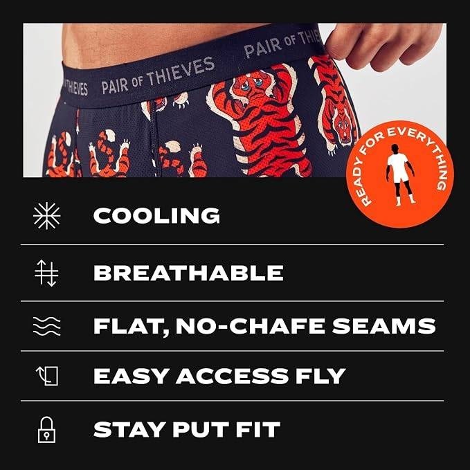 MSRP $52 Pair of Thieves 3 Pack Men's L Super Fit Boxer Briefs Soft Breathable