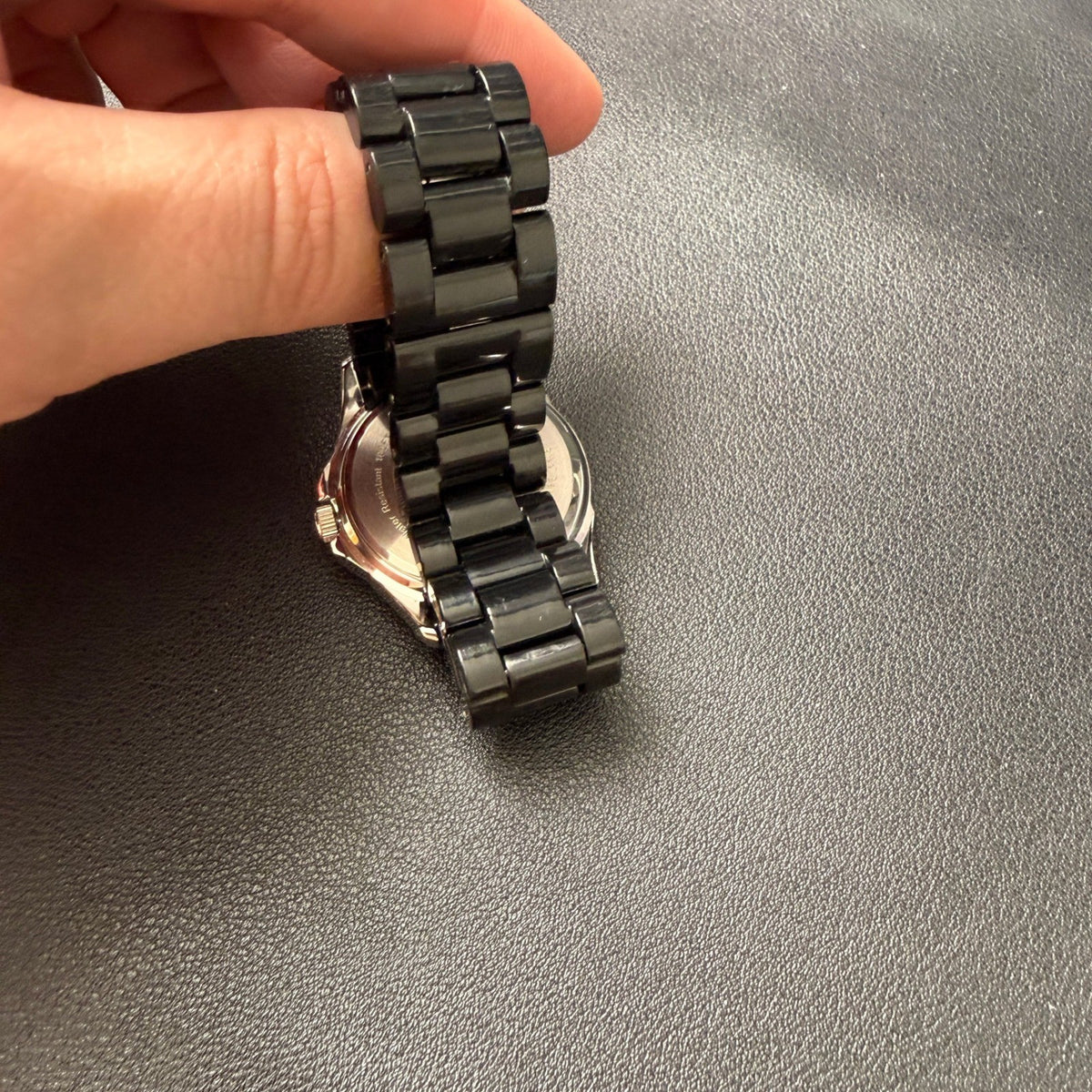 Armitron Now 75/3935SV Women's Silver Tone Quartz Black Band Watch New Battery
