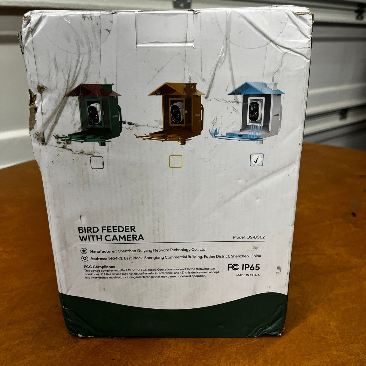 Osoeri OS-BC02 Blue Bird Feeder with Camera, 1080P HD AI Identify Wild Bird