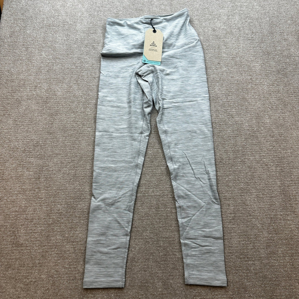NWT prAna Women's XS Carbon Heather Kimble 7/8 Legging Yoga Activewear Pants