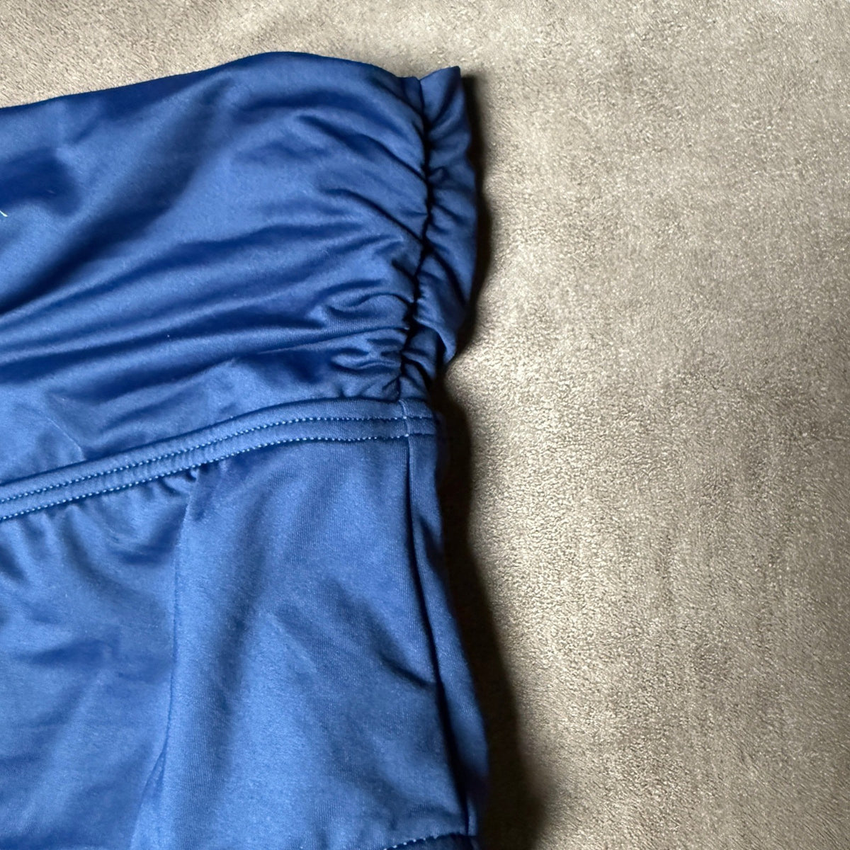 Lands' End Women's XS LONG Deep Sea Navy Fold Over Mid Waist Bikini Swim Bottoms