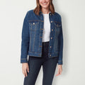 Gloria Vanderbilt Amanda Womens M Mead Denim Classic Jean Jacket