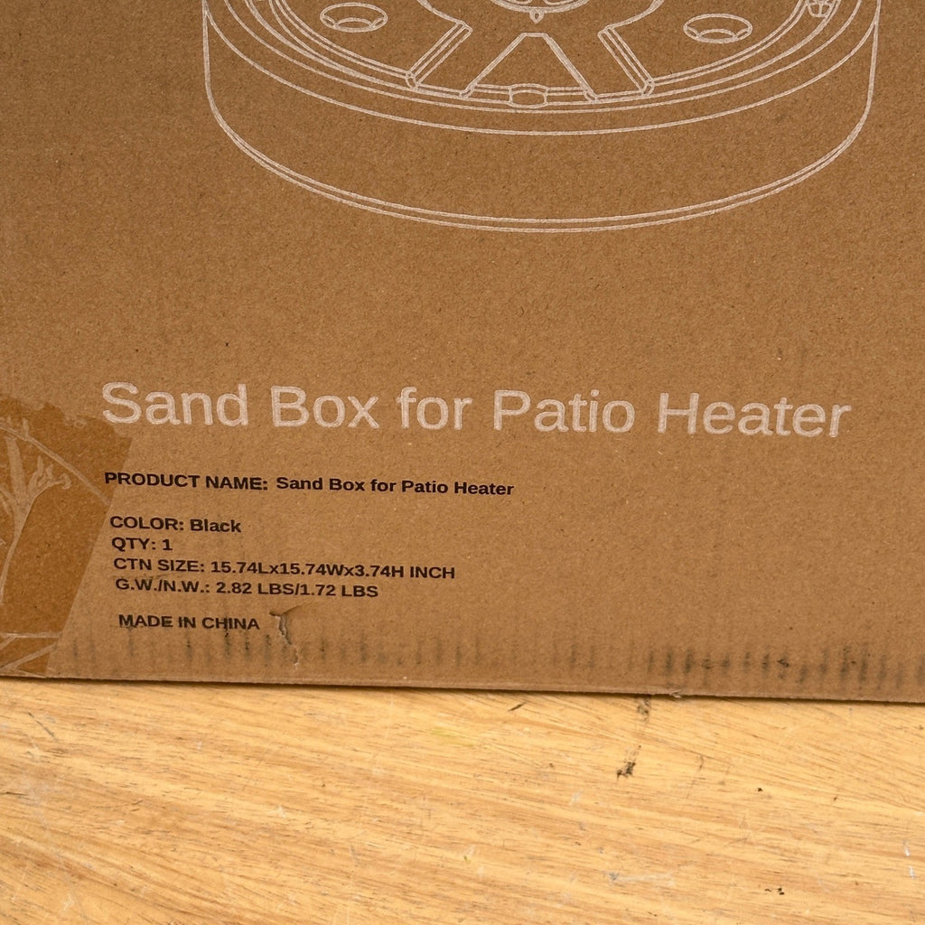 Patio Heater Sand Box/Water Box Black Spare Parts to Increase The Stability of