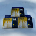 Set of 3 Epson 60 T060420 Yellow Ink Cartridge EXP 03/2026 Standard Capacity