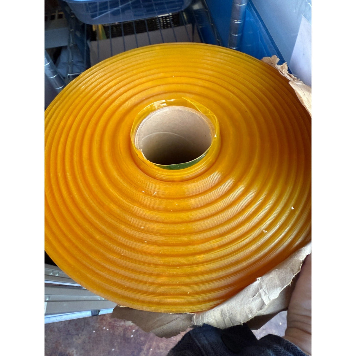 30 Mil Yellow Clear PVC Vinyl Film Roll 48" x 100 Yds Flexible Plastic Sheet