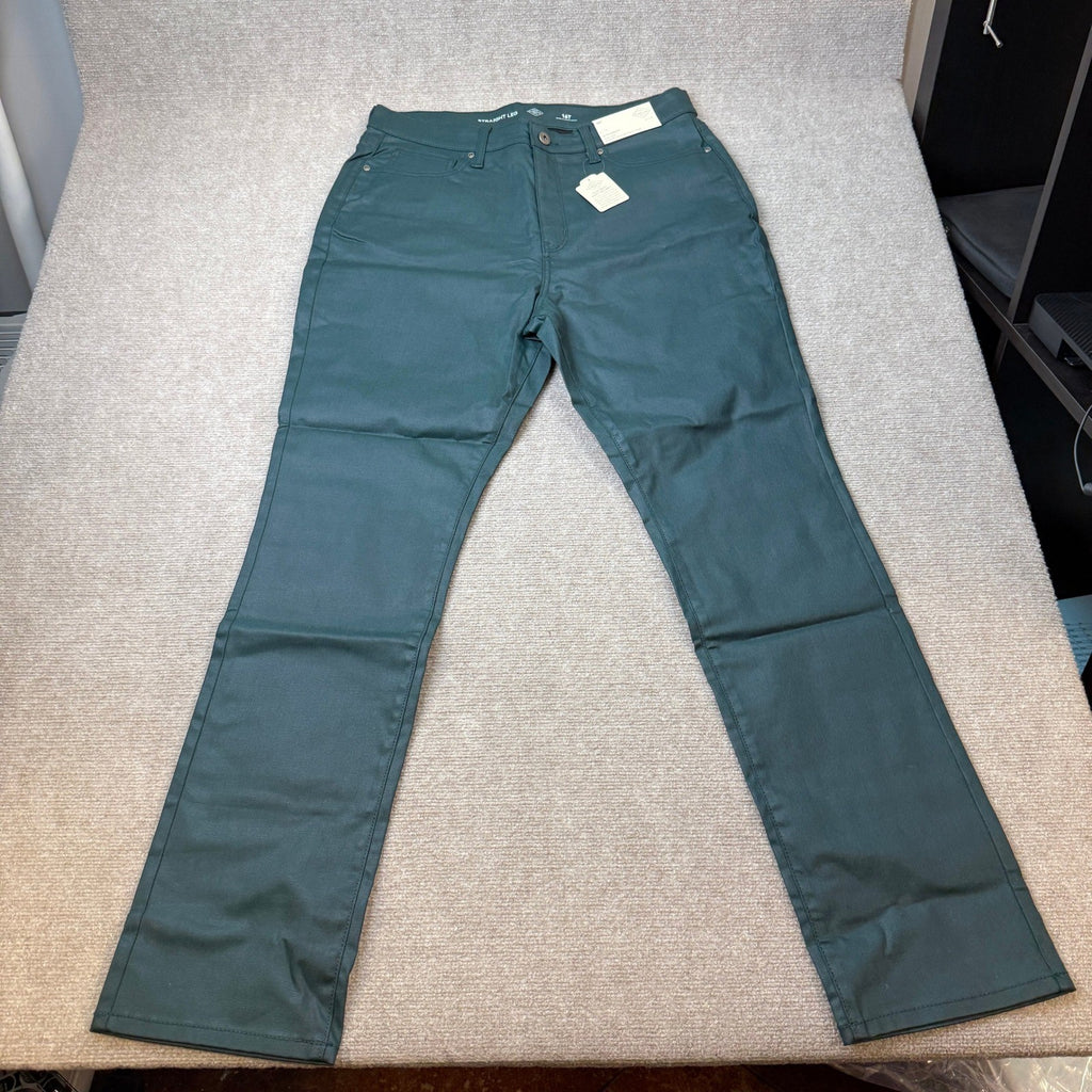 MSRP $60 St. John's Bay Womens 16 Tall Mysterious Green Mid Rise Jeans Straight