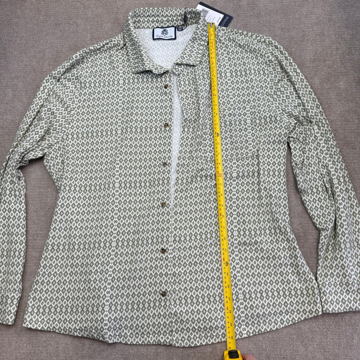 MSRP $88 English Laundry Men's XXL Aztec Sage Long Sleeve Button Up Shirt
