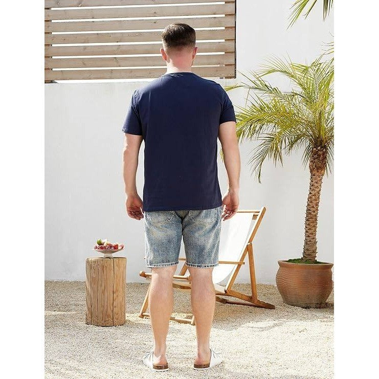 NWT PatPat Men's XL Navy Blue Tropical Print Pocket T-Shirt Short Sleeve