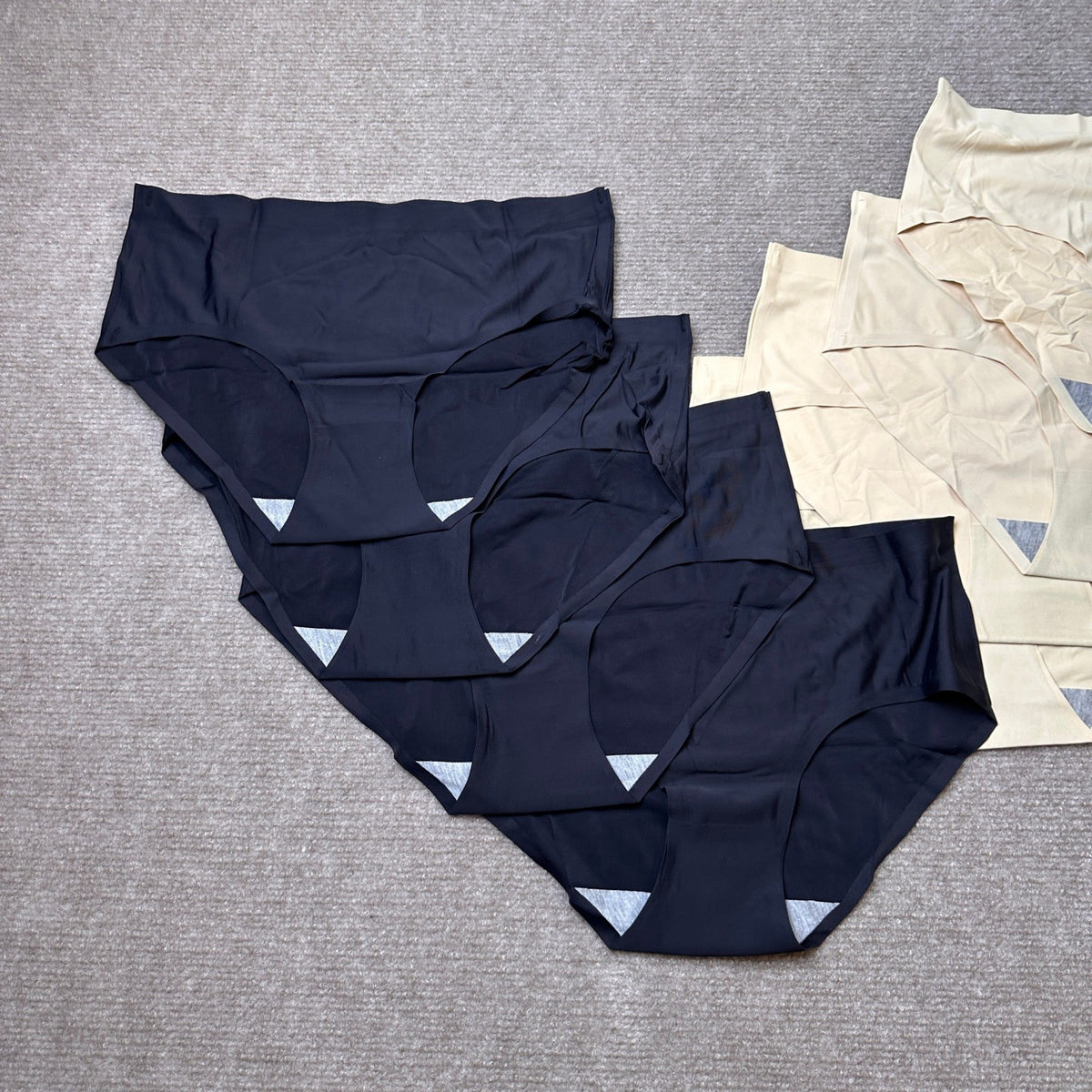 MSRP $30 Finihen 8 Pack Teen Girls 15-16Y Black, Flesh Underwear Seamless Stret