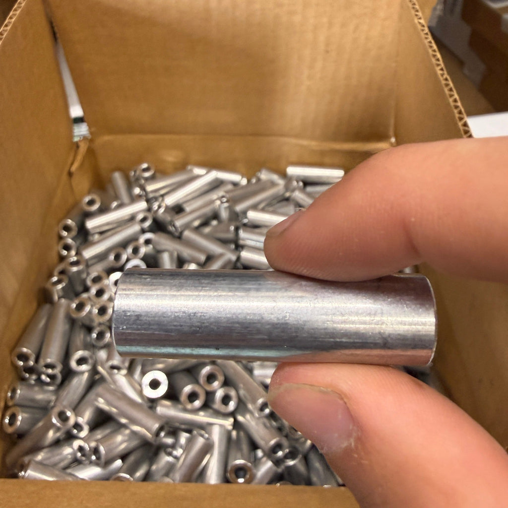 Pack of 500 Perine-Danforth .500 x 1.65 x .252 Round Unthreaded Spacer Aluminum