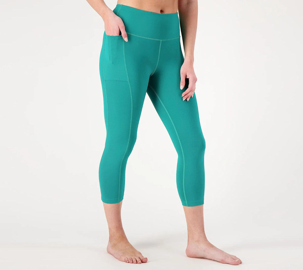 Lands' End Women's XS, S LONG Chlorine Resistant High-Waist Crop Swim Leggings