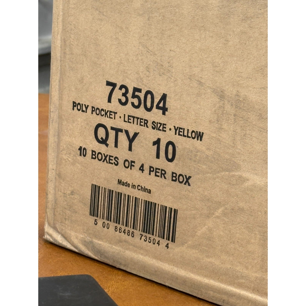Lot of 10 (40 Count) Smead InnDura Poly File Pockets 3-1/2" Expansion, Letter Si