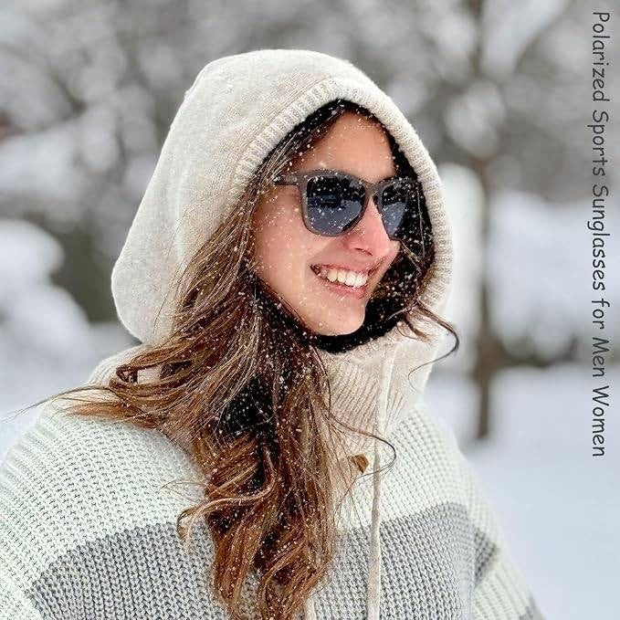 MSRP $23 Jefoo Polarized Sports Sunglasses for Women Men Running Retro Trendy