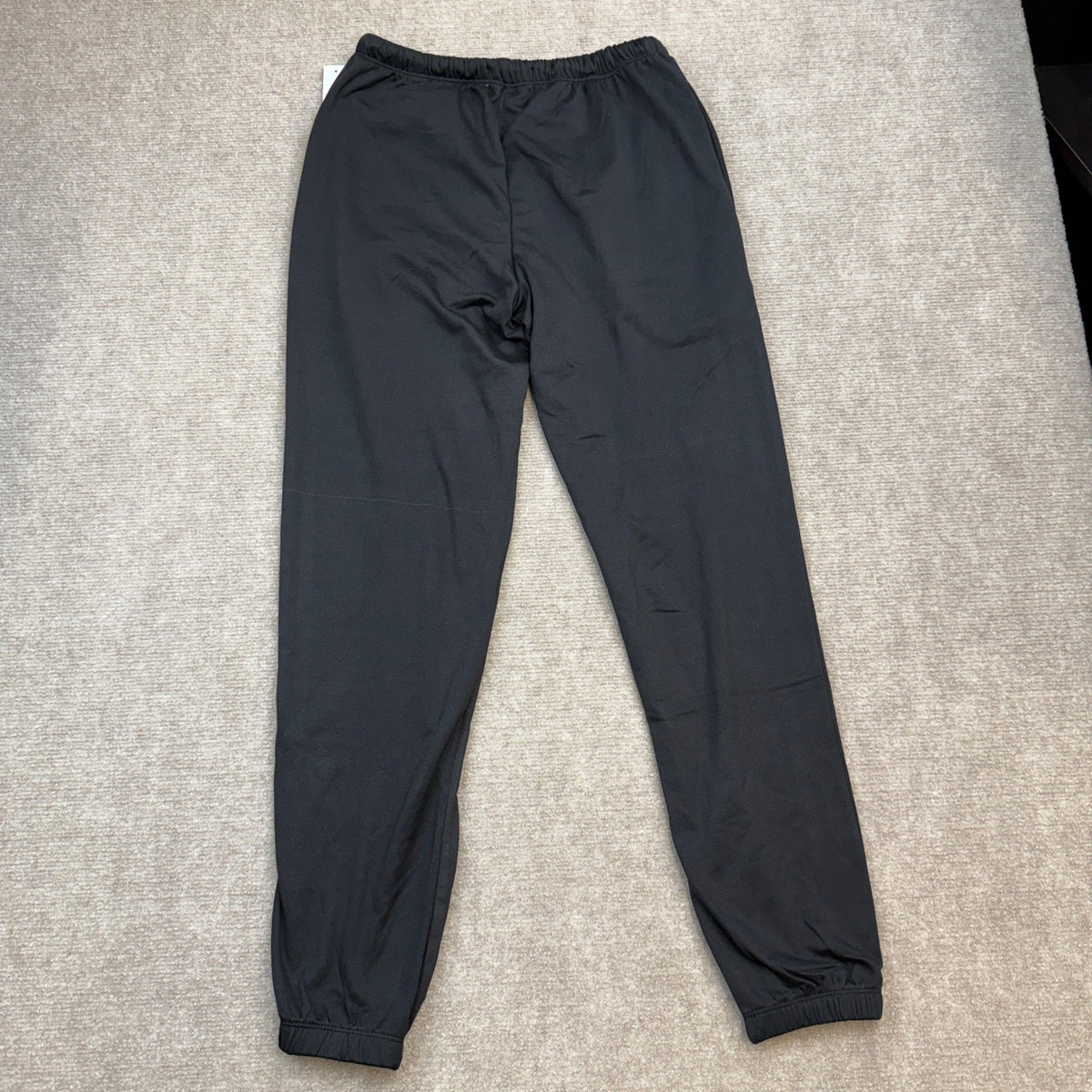 NWT Feathers Women's S Black Joggers White Side Stripes Track Pants
