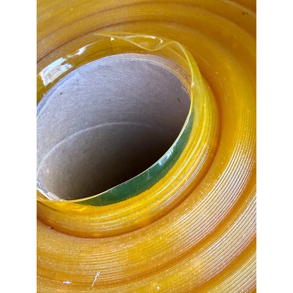 30 Mil Yellow Clear PVC Vinyl Film Roll 48" x 100 Yds Flexible Plastic Sheet