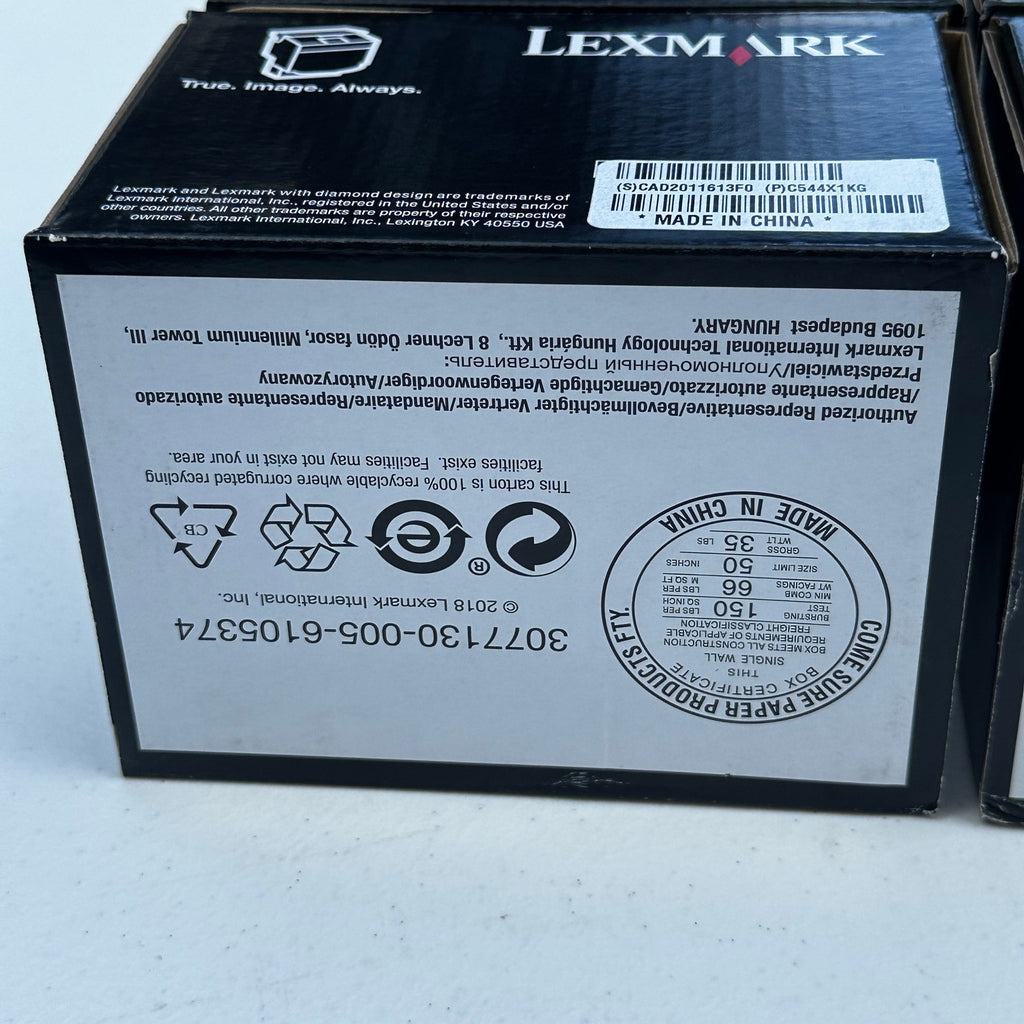 Set of 4 Lexmark C544X1KG Black Extra High Yield Toner Cartridge C544 C546 X544