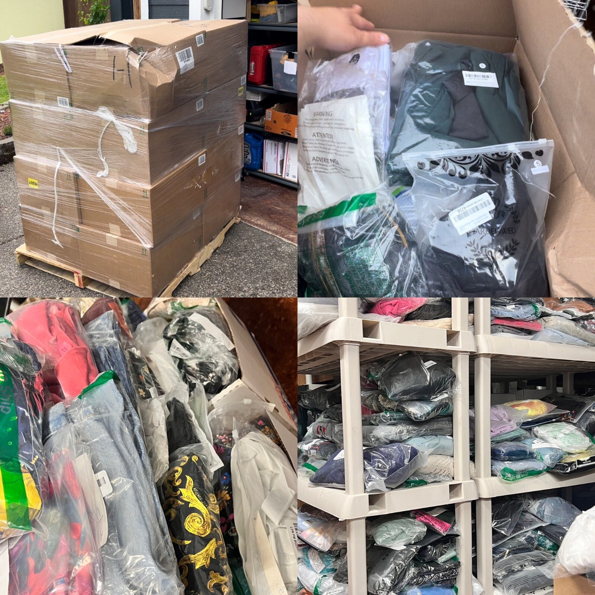 50 pcs Wholesale Bulk Liquidation Clothes Box Overstock