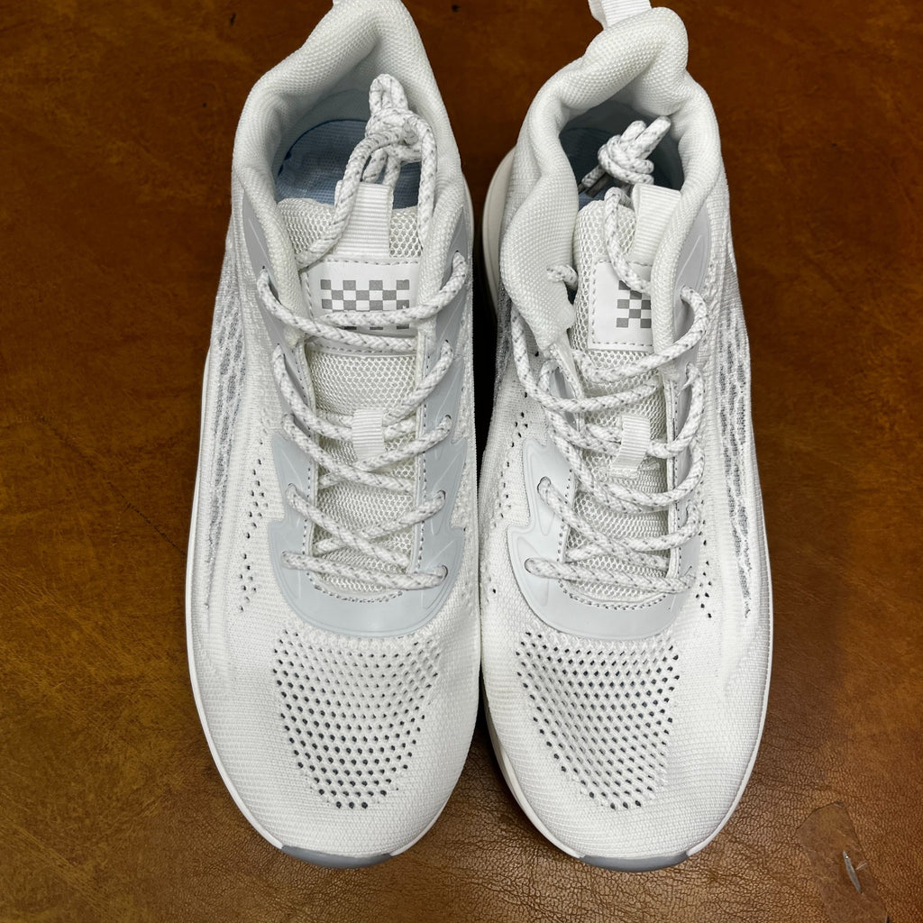 Men's US 6.5, 7 White Air Cushion Casual Sneaker Mesh Breathable Running Shoes