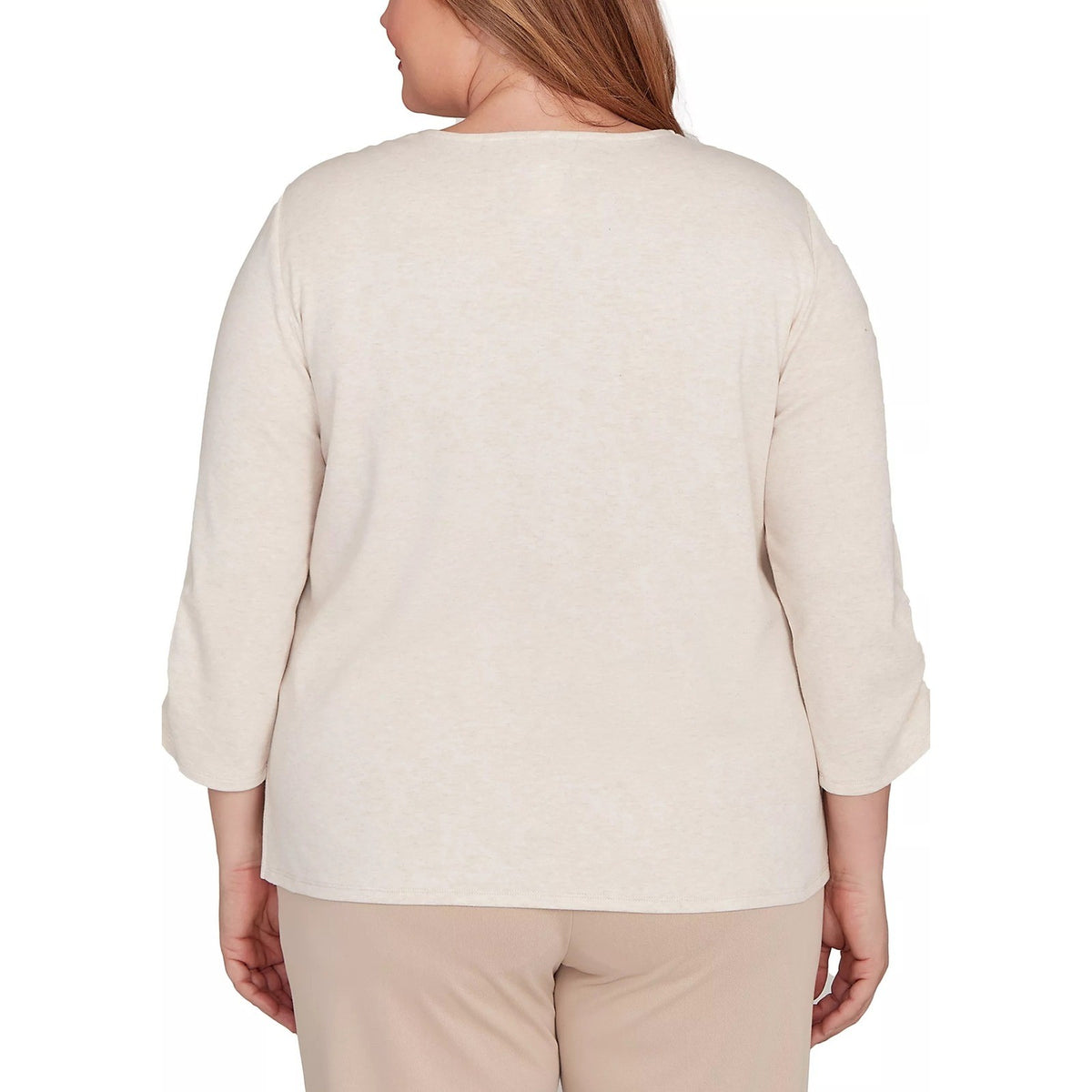 MSRP $63 Alfred Dunner Urban Legend Women's 3X Stone Center Embellished Top