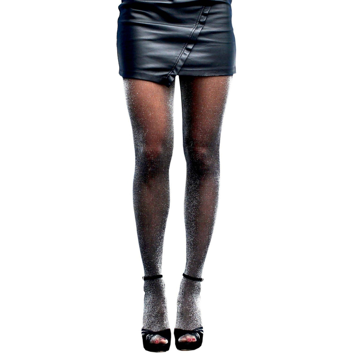 Millennials In Motion Women's OS Sparkly Glitter Shimmer Lurex Shiny Tights