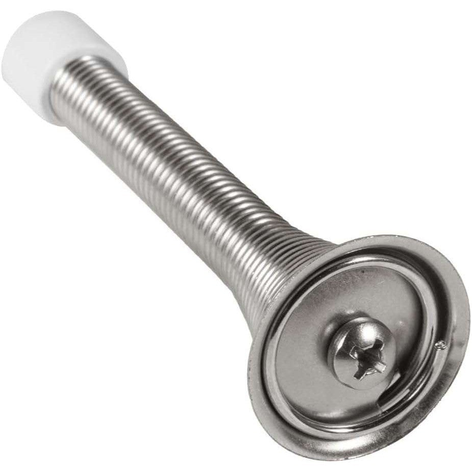 Pack of 12 KISEER Satin Nickel Spring Door Stops 3 1/4 Inch Flexible Heavy Duty