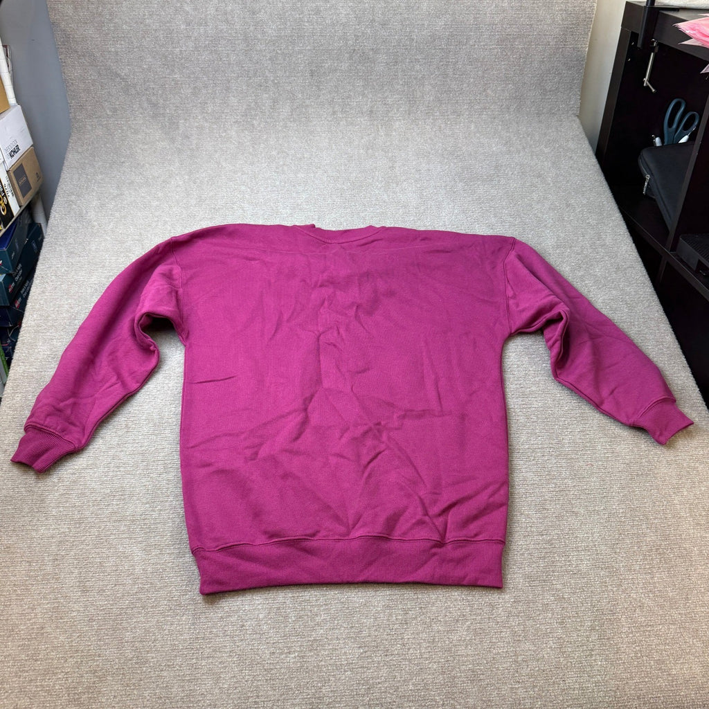 MSRP $44 Gold Rush Womens XS Boysenberry Paris 1987 Retro Sweatshirt Long Slee