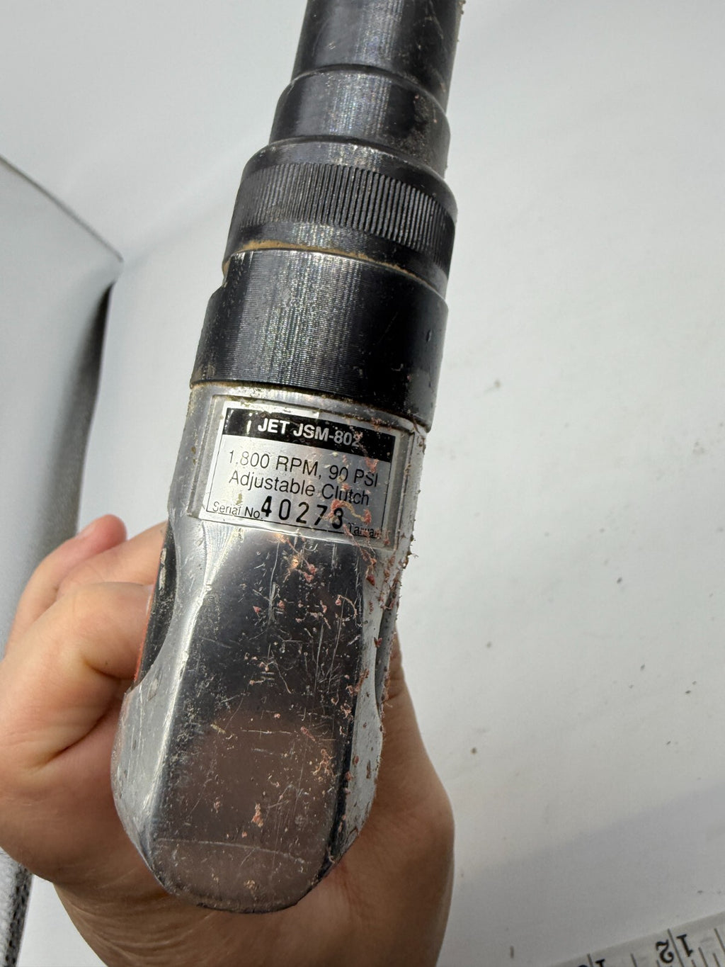 Jet JSM-802 1/4-inch Air Screwdriver 1800 RPM 90 PSI Adjustavble Clutch