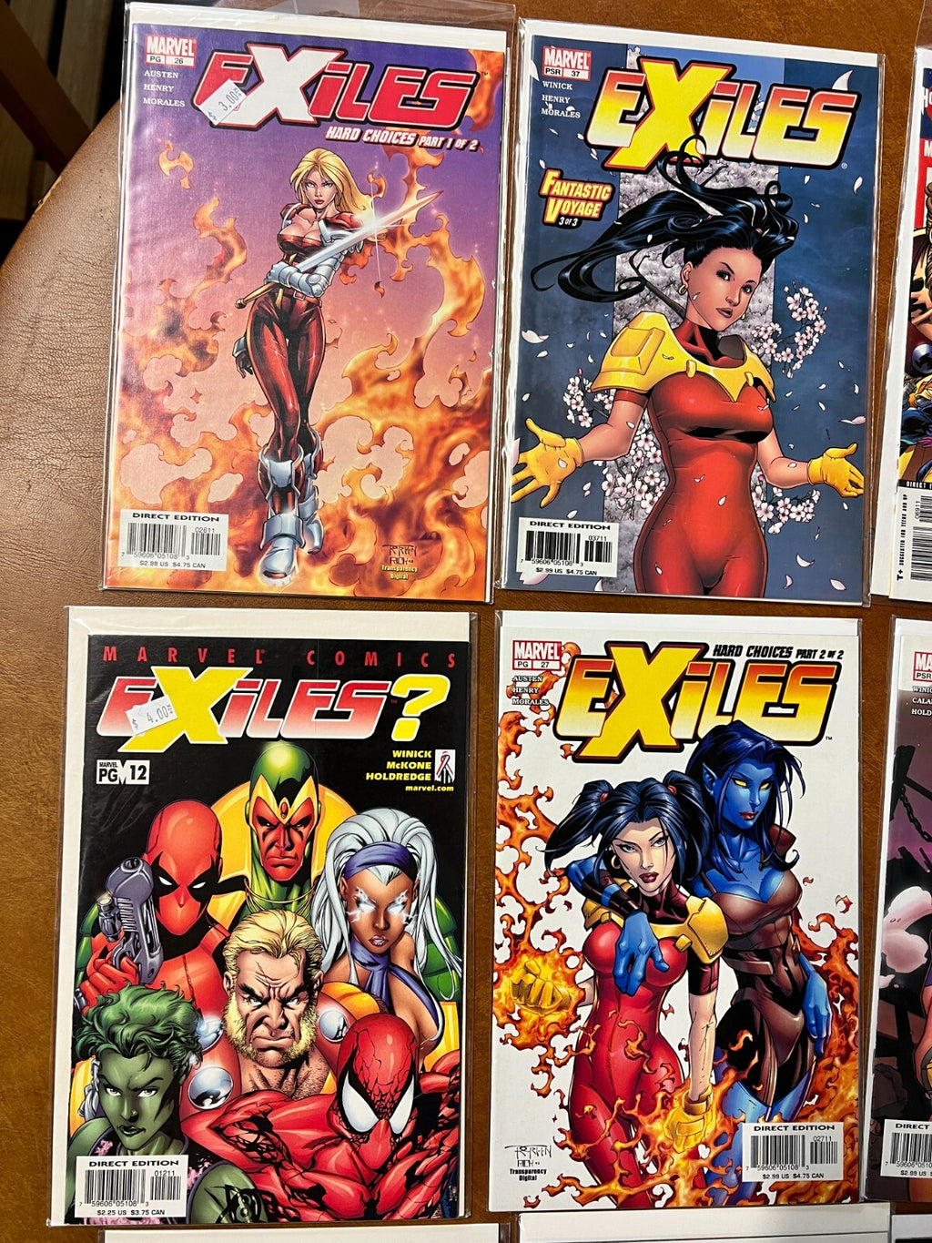 Lot of 12 | Marvel Comics | Exiles - Fantastic Voyager, A Second Farewell, Aven