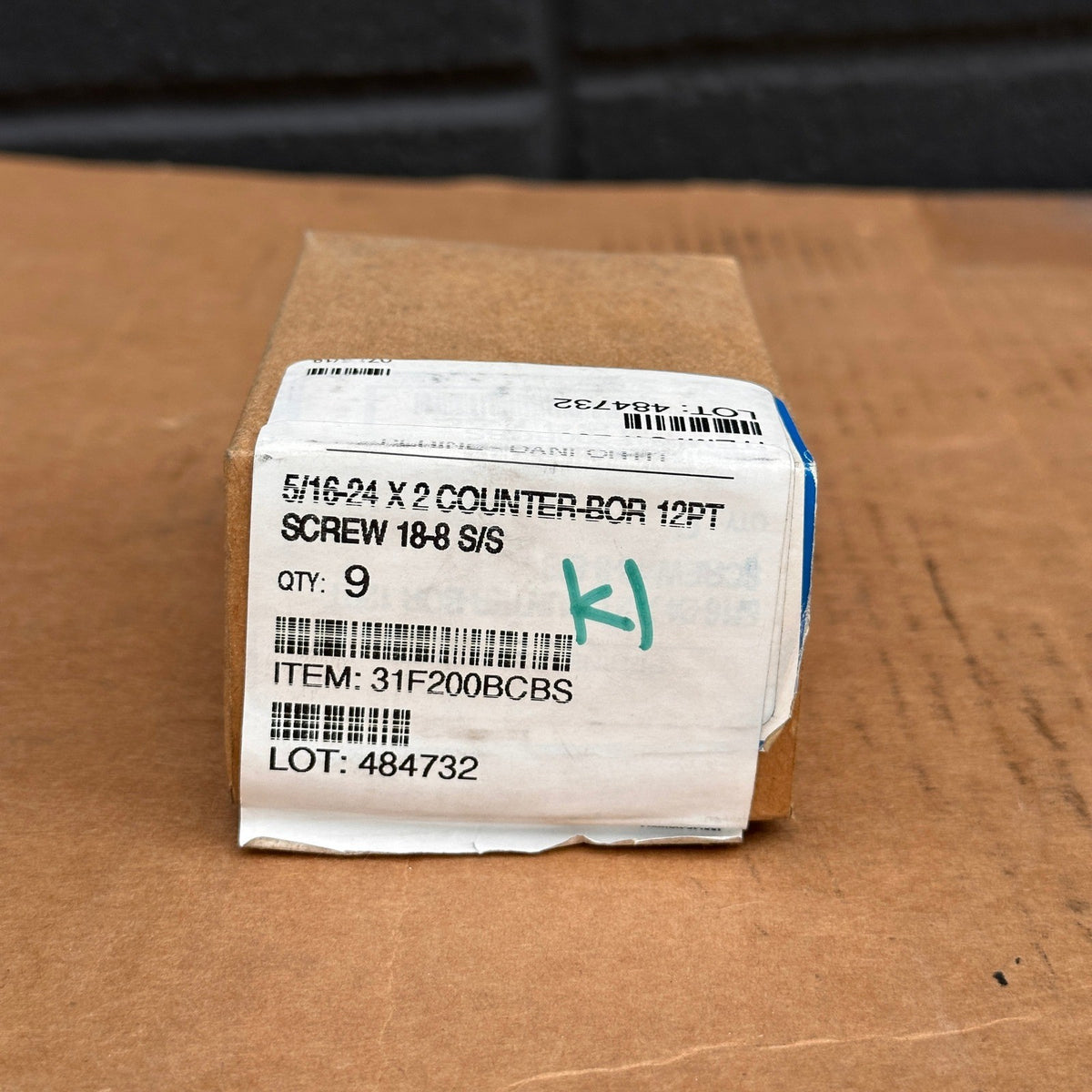 Pack of 9 5/16-24 x 2 12-Point Flange Counterbore Screws 18-8 Stainless Steel